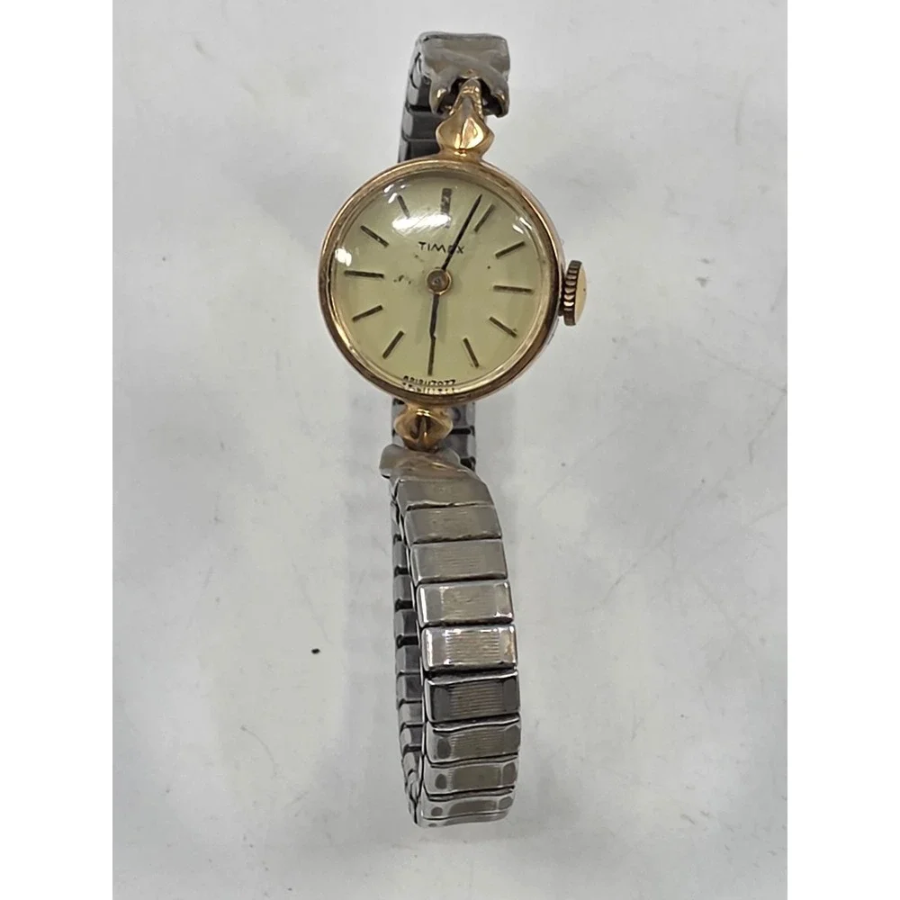 Vintage Timex 17 Jewels Manual Wind Watch Womens Working Expansion Band